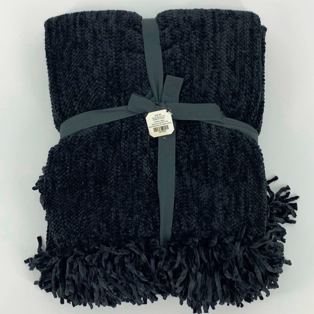 Hobby Lobby Black Lap Throw